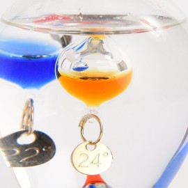 茶谷産業 Fun Science ファンサイエンス ガラスフロート温度計 電球 333-208高さ125×幅100×奥行100mm