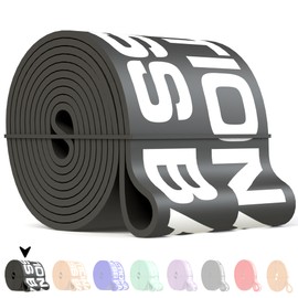 Functional Fitness Pull Up Assist Resistance Bands | Heavy Duty Exercise Bands for Powerlifting, Mobility, and Stretching | Travel Friendly Resistance Bands for Workout (Gray)