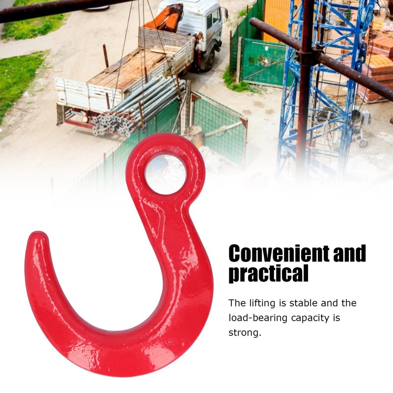 Unbranded 6500lb Lifting Hook Large Opening Alloy Steel Crane Hoist