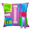 Lilac Medium Tactile Sensory Cushion - With plump inner cushion.