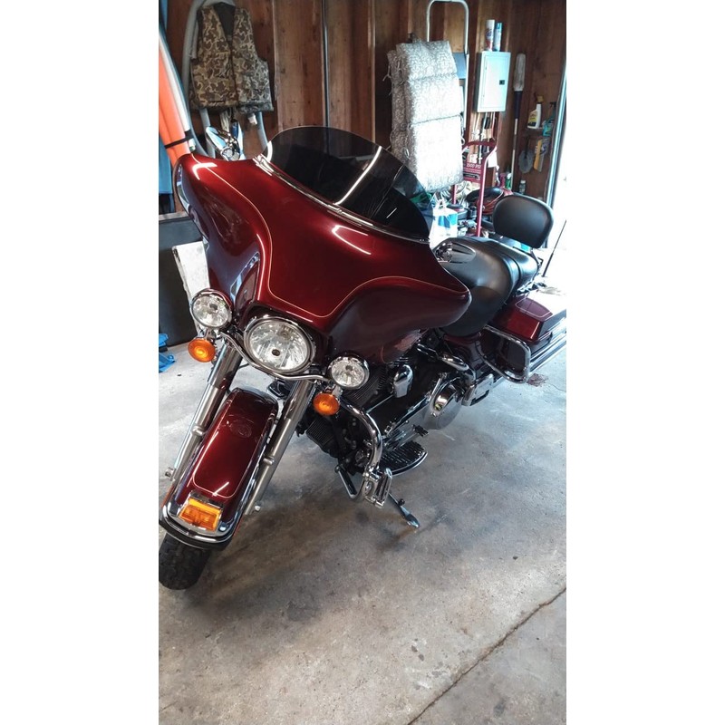 Sled Shields 8" Dark Tint Windshield Compatible with Harley Davidson