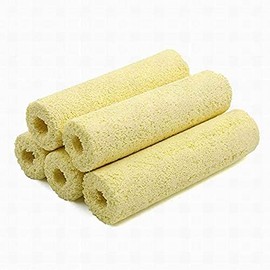 Round Ceramic Bar Filter Media Bacteria House Bio Filtration Media Sump Canister, 9 Pieces Total for Pond & Aquarium Filtration, Fish Safe Large Filter Media, Ceramic Bio Media Blocks