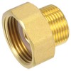 sourcing map Brass Pipe Fitting Water Meter Coupling G1 Female