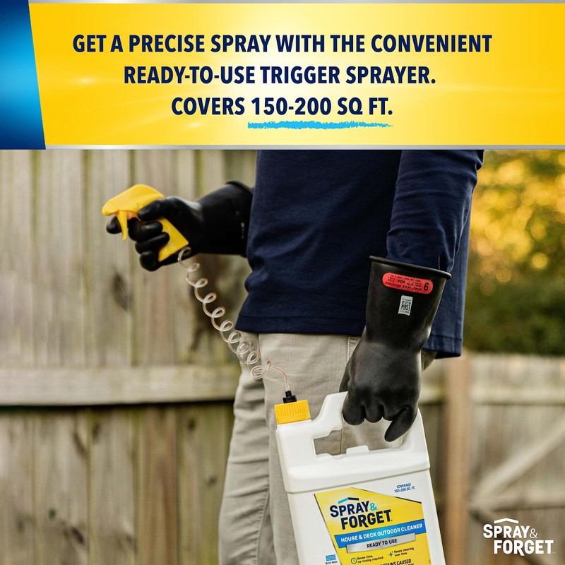 Spray & Forget Ready-to-Use House & Deck Outdoor Cleaner -