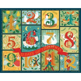 12 Days of Christmas by Boardwalk - 500 Piece Jigsaw Puzzle