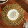 Phantomon 100 Pcs 12-Inch Gold Lace Paper Doilies – Disposable