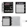 Grevosea Mini Money Saving Binder, 500 Money Saving Challenge Book