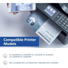 GATAPO 1PK Black TN880 Toner for Brother TN880 HL-L5000D MFC-L6900DW MFC-L5700DW