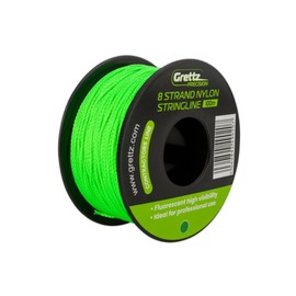 Grettz 100m Green Stringline – Heavy-Duty 8 Braid Nylon Line for Bricklaying, Landscaping, and Site Marking