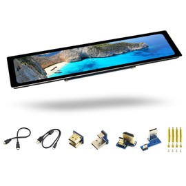 LUCKFOX 11.9-inch Capacitive Touchscreen 320x1480 IPS Tempered Glass Panel with 5-Touch Controls, compatible with Raspberry Pi/Jetson Nano, and PC Computer Windows 11/10/8.1/8/7