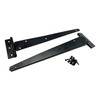 2PK 300mm Black Tee Hinges with Fixings. 12" T-Hinges for