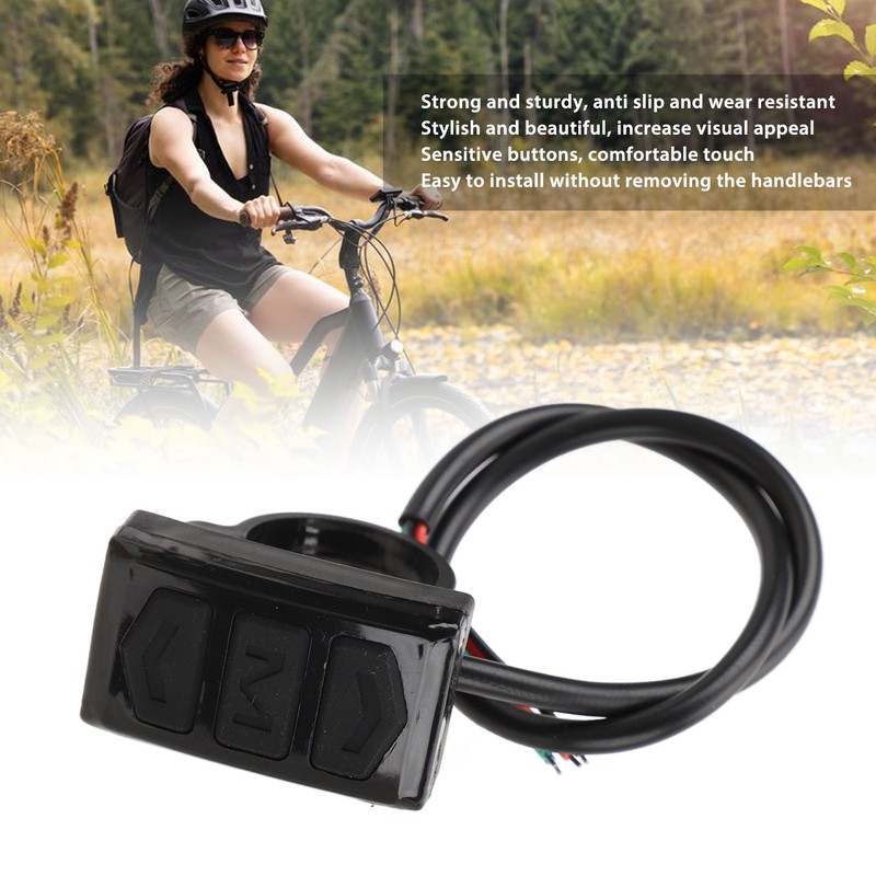 Electric Bike Display Switch Slip Resistant Ergonomic Sensitive Electric Bicycle