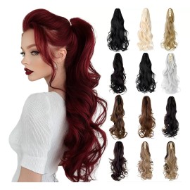 Felendy Extensiones De Cola Caballo Para Mujer Con Clip Garra Grande