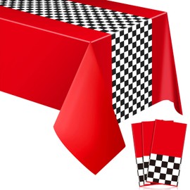 Irenare 2 Sheets Car Birthday Party Supplies Racing Party Decorations Road Tablecloth Racetrack Table Runner Table Covers for Kids Boy Car Theme Birthday Favors, 54 x 108 Inch
