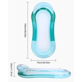 Birshe Air Mattress Pool, Inflatable Swimming Bed, Inflatable Pool Floats, Inflatable Water Toy, Pool Lounge, Air Mattress, Pool, Adult, Beach, Floating Lounger, Water Mattress, Beach Party