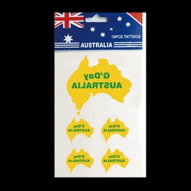 Souvenirs Australia Tattoo Map Design (Twin Pack)
