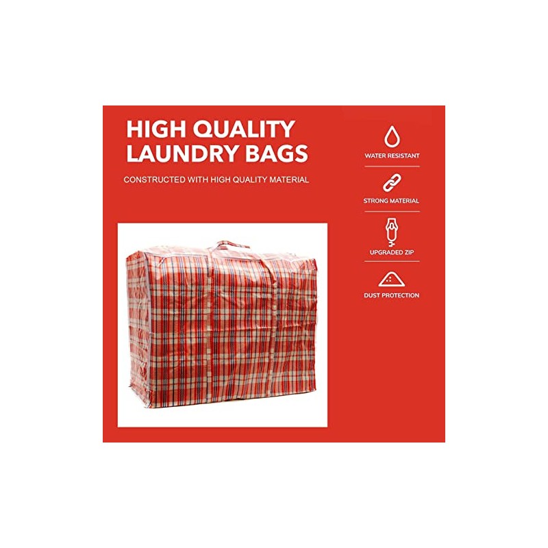 Large Laundry bags Storage Bag Waterproof with Zips, Travel Laundry