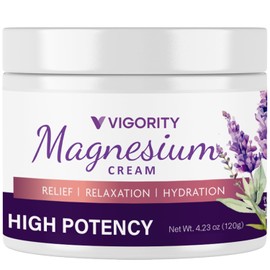 Crema de magnesio para dormir: loción de magnesio para calambres en las piernas, magnesio calmante con lavanda, vitamina E y manteca de karité, segura para niños y embarazadas, 4,06 oz