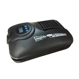 Streetwize SWAC5 12V Digital Air Compressor - 150 PSI Tyre Inflator - Compact Air Pump with LED, Auto Shut Off, 3 Piece Adaptor Kit