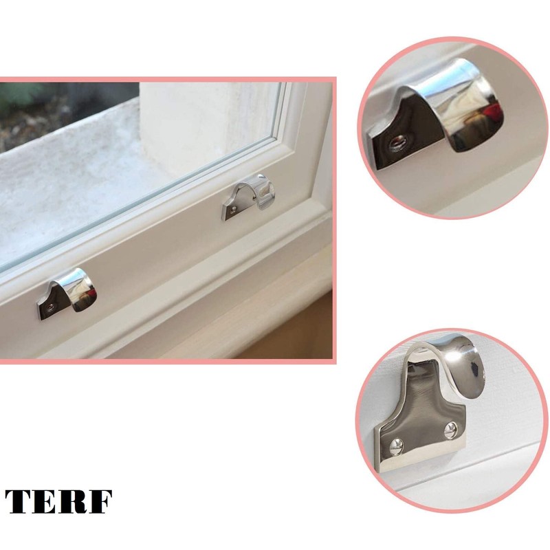 TERF® Traditional Polished Chrome Sash Lift Heavy Duty Sash Window