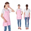 Jubatus 2 Pack 3 Pockets Adjustable Bib Apron Chef Kitchen