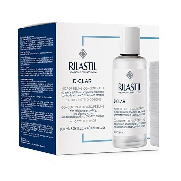 Rilastil D-Clar Concentrated Micropeel 100ml+40 Cotton Pads