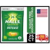 HALLS Defense Assorted Citrus Sugar Free Vitamin C Drops, 25