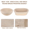 Tatuo 6 Pieces Bread Banneton Proofing Basket Liner Cloth Cover