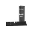 HY-C FB2727 Fireback, Stainless Steel Painted Black, Adjustable Installation, Protects