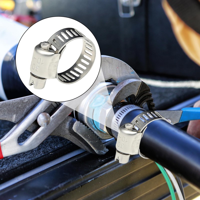 8mm Gas Hose Clips for Connections Gas Pipe, 10 Pcs