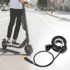 Tobefore 130X Thumb Throttle, Inner Diameter 9 mm 3 Pin Male Connector for Electric Bike/Scooter, 12V-72V Universal Voltage, IPX4 Waterproof, Fits 22.2mm Handlebars,Ambidextrous Design