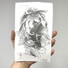 Large Size Koi Irezumi Waterproof Real Tattoo (2-Week Lasting) Tattoo Sticker 4ea