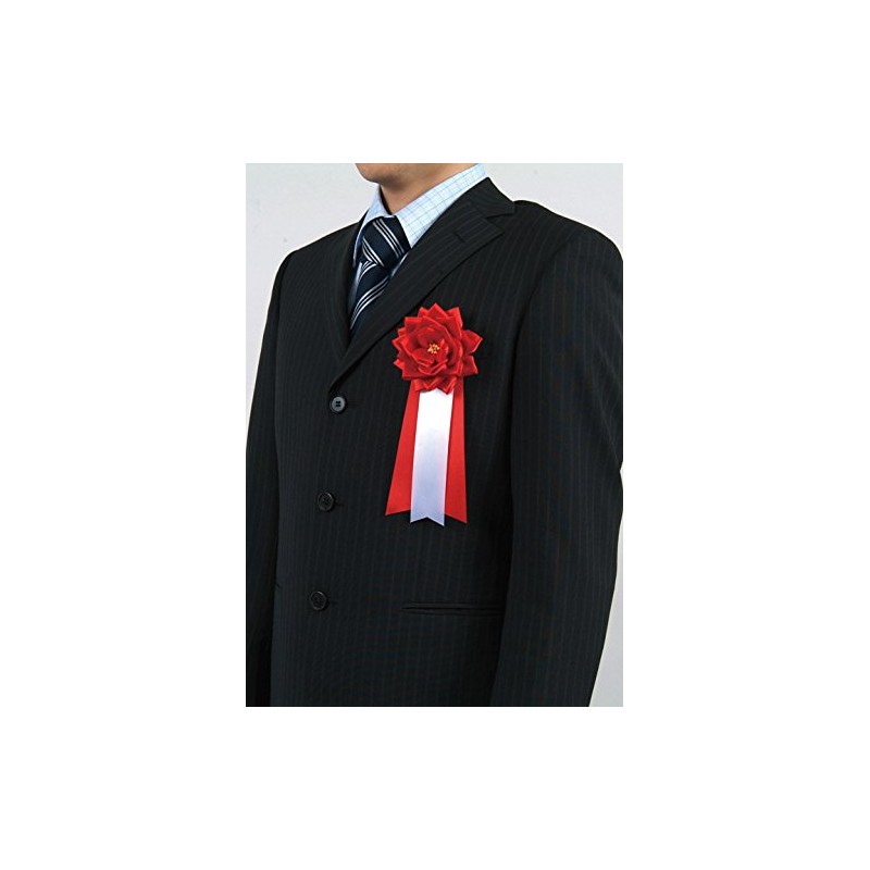 Ceremony Ribbon Insignia Chest Medium Ribbon Rose Sauce with Clip
