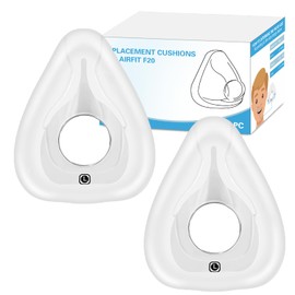 2 Packs Replacement Cushion for ResMed Airfit F20, Compatiable with Orignal Airfit F20 Frame & Elbow,Replacement Full Face CPAP Mask Cushion, Soft & Durable, Cover Nose and Mouth, Large