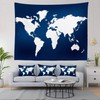 Shrahala World Map Tapestry Wall Hanging for Kids Student, Latin