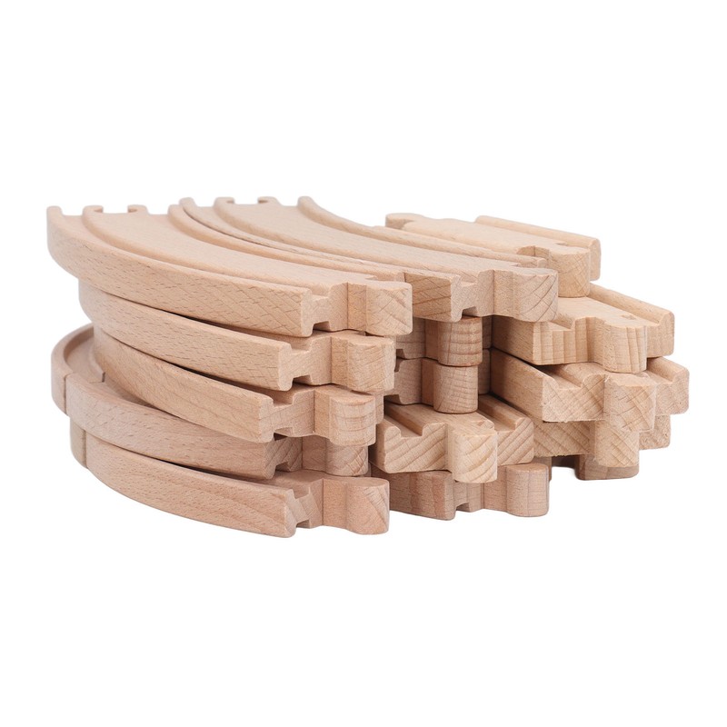 Wooden Train Track Set for Toddlers Assembly Kit Building Toys
