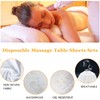10 Pcs Disposable Fitted Massage Table Sheets with Face Hole