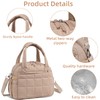 LEDAOU Lunch Box for Women Lunch bag Quilted Puffer Lunch