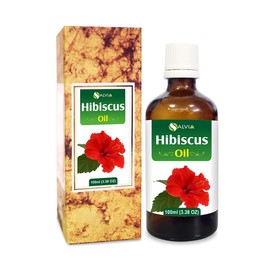 Hibiscus Oil (Hibiscus Sabdariffa L) Therapeutic Essential Oil by Salvia Amber Bottle 100% Natural Uncut Undiluted Pure Cold Pressed Aromatherapy Premium Oil - 100ML/ 3.38fl oz