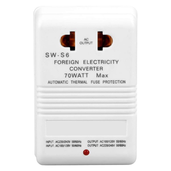 Voltage Converter 70W 110V/120V to 220V/240V Step-Up&Down Voltage Converter Transformer