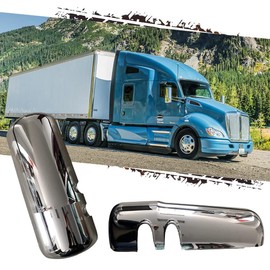 HIGHTO Chrome T680 Mirror Cover, T880 Door Mirror Cover, Door Mirror Passenger Side RH fit for Truck Kenworth T680 T880 W990.