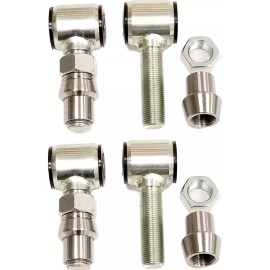 Airslamit 4 Pairs 4 Link Bar Rod End 1.75 Wide LH & RH 3/4" Thread Bushings 5/8 thru bolt