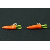 Turnip Carrot Carrot Vegetables Stud Earrings Mini Bling Plug 3D