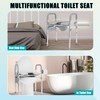 Raised Toilet Seat with Handles – Toilet Riser for Seniors