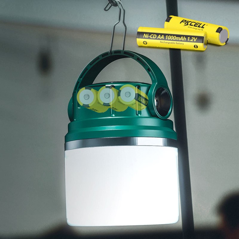 PKCELL 4PC AA Rechargeable Battery NiCd AA 1000mAh 1.2V Rechargeable