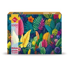 Hykmy Jigsaw Puzzle 1000 Pieces Educational Game Challenge Toy Gifts Puzzles for Adults and Kids Age 14 Years Up,70x50cm-Colorful Jungle