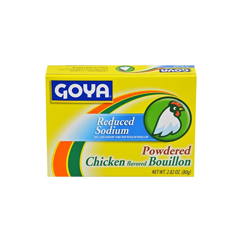 Goya Foods Chicken Bouillon Reduced Sodium, 2.82 Ounce