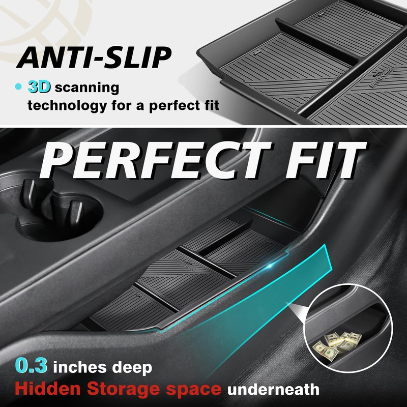 BestEvMod 2PCS Center Console Organizers Compatible with Honda Prologue 2026