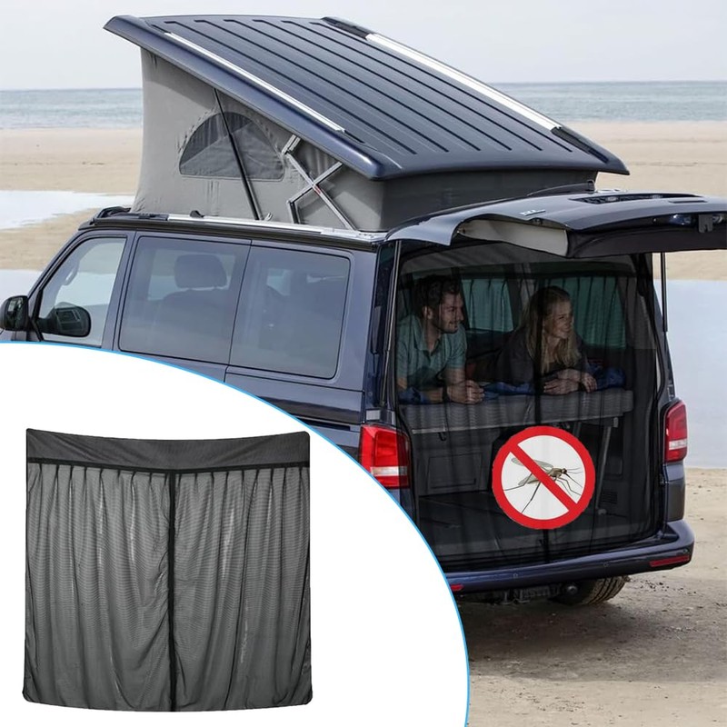 Junhui Junhui Magnetischer Insektenschutz fr Transit Custom, Auto Heckklappe Fliegengitter,