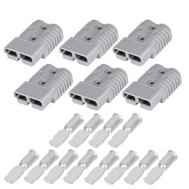 Uddick 175A Battery Quick Disconnect Connecteur, 600V Wire Harness Connector Plug for Cars, Trailers, Motors, and Electronics Maintenance(6PCS Grey 1/0AWG)